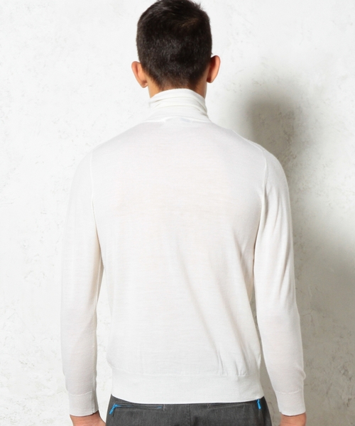 green label relaxing（グリーンレーベルリラクシング）の「□BASIC HI/G TTL/N 16G ニット（ニット/セーター・メンズ・ホワイト/ブラック/グレー・SMALL/MEDIUM/LARGE）」の8枚目の写真