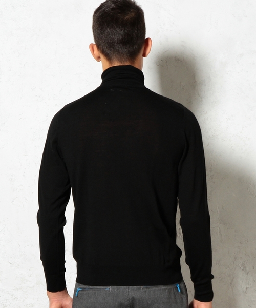 green label relaxing（グリーンレーベルリラクシング）の「□BASIC HI/G TTL/N 16G ニット（ニット/セーター・メンズ・ホワイト/ブラック/グレー・SMALL/MEDIUM/LARGE）」の10枚目の写真