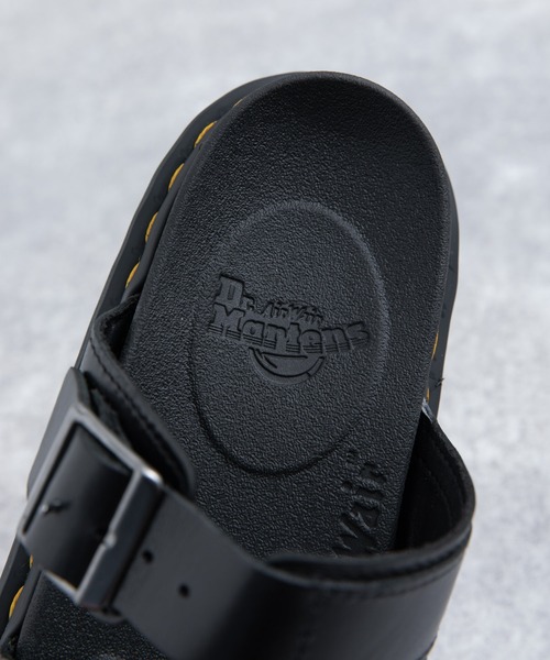 Dr. Martens ブラック サンダルMYLES スライド サンダル28cm APAC限定】 MYLES スライド サンダル