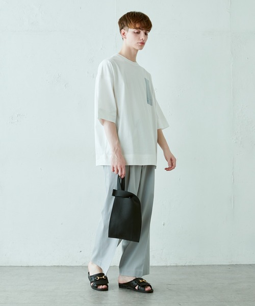 Lui's（ルイス）の「キュプラ混ストライプワイドパンツ（スラックス・メンズ・ブラック/ライトグレー・SMALL/MEDIUM）」の20枚目の写真