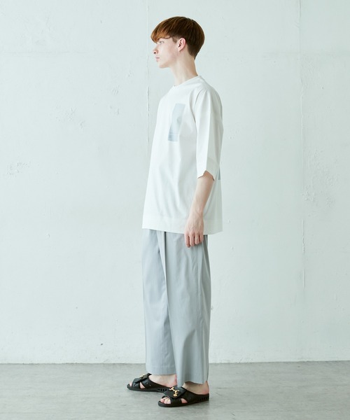 Lui's（ルイス）の「キュプラ混ストライプワイドパンツ（スラックス・メンズ・ブラック/ライトグレー・SMALL/MEDIUM）」の8枚目の写真