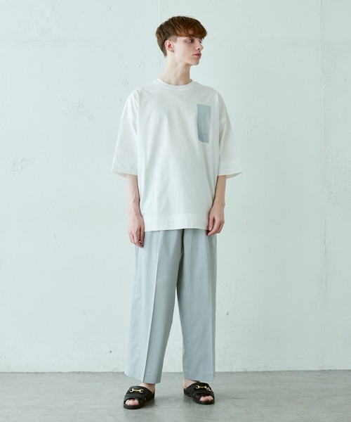 Lui's（ルイス）の「キュプラ混ストライプワイドパンツ（スラックス・メンズ・ブラック/ライトグレー・SMALL/MEDIUM）」の22枚目の写真