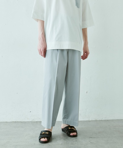 Lui's（ルイス）の「キュプラ混ストライプワイドパンツ（スラックス・メンズ・ブラック/ライトグレー・SMALL/MEDIUM）」の10枚目の写真