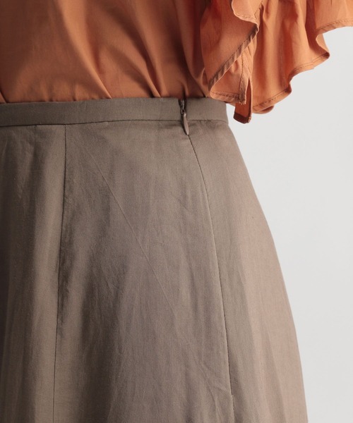 Andemiu(アンデミュウ)の「リネンフレアスカート951174(スカート・レディース・ブラウン/レッド/カーキ・SMALL/MEDIUM)」の8枚目の写真