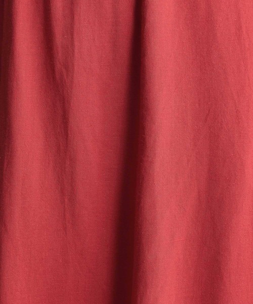 Andemiu(アンデミュウ)の「リネンフレアスカート951174(スカート・レディース・ブラウン/レッド/カーキ・SMALL/MEDIUM)」の6枚目の写真