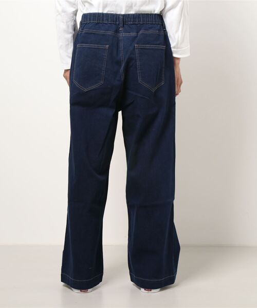 BAYBLO（ベイブロ）の「(BB)【ユニセックス】デニム ワイド タック パンツ（デニムパンツ・メンズ・ダークインディゴブルー/ライトインディゴブルー/ワンウォッシュ・LARGE/MEDIUM/X-LARGE）」の16枚目の写真