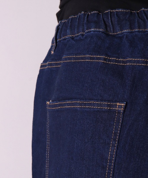 BAYBLO（ベイブロ）の「(BB)【ユニセックス】デニム ワイド タック パンツ（デニムパンツ・メンズ・ダークインディゴブルー/ライトインディゴブルー/ワンウォッシュ・LARGE/MEDIUM/X-LARGE）」の13枚目の写真