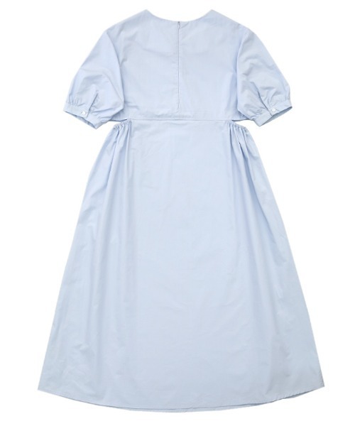 select MOCA（セレクトモカ）の「2021 SS パフスリーブサイドオープンワンピース（ワンピース・レディース・ホワイト/ブルー・FREE）」の3枚目の写真