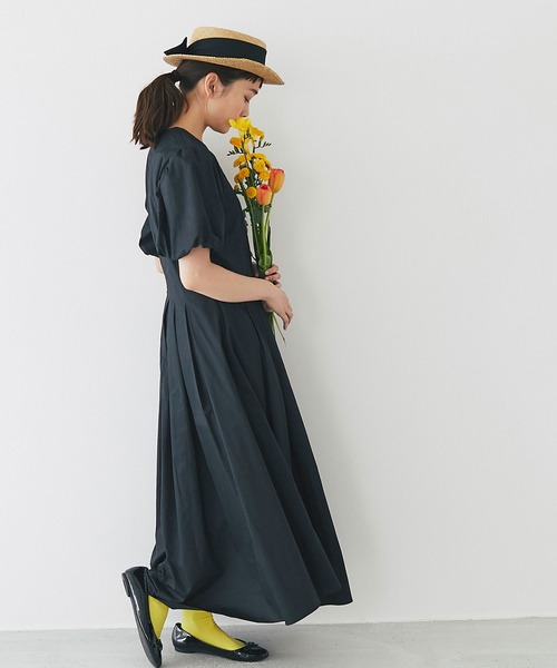 and R（アンドアール）の「バルーンスリーブワンピース（ワンピース・レディース・ブラック/ホワイト・FREE）」の15枚目の写真