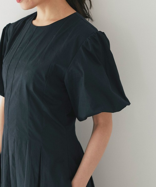 and R（アンドアール）の「バルーンスリーブワンピース（ワンピース・レディース・ブラック/ホワイト・FREE）」の7枚目の写真