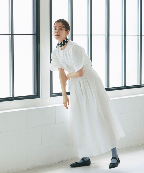 and R（アンドアール）の「バルーンスリーブワンピース（ワンピース・レディース・ブラック/ホワイト・FREE）」の10枚目の写真