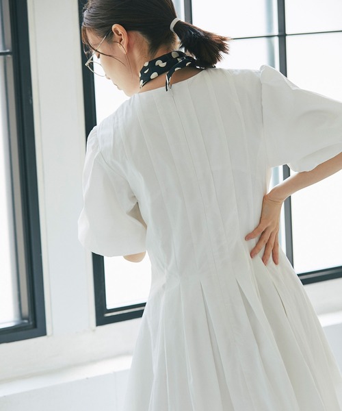 and R（アンドアール）の「バルーンスリーブワンピース（ワンピース・レディース・ブラック/ホワイト・FREE）」の8枚目の写真