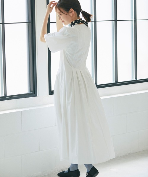 and R（アンドアール）の「バルーンスリーブワンピース（ワンピース・レディース・ブラック/ホワイト・FREE）」の14枚目の写真