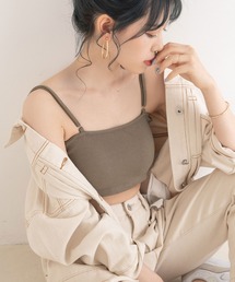 Newlyme | ストラップ付インナーカップベアトップ(キャミソール)