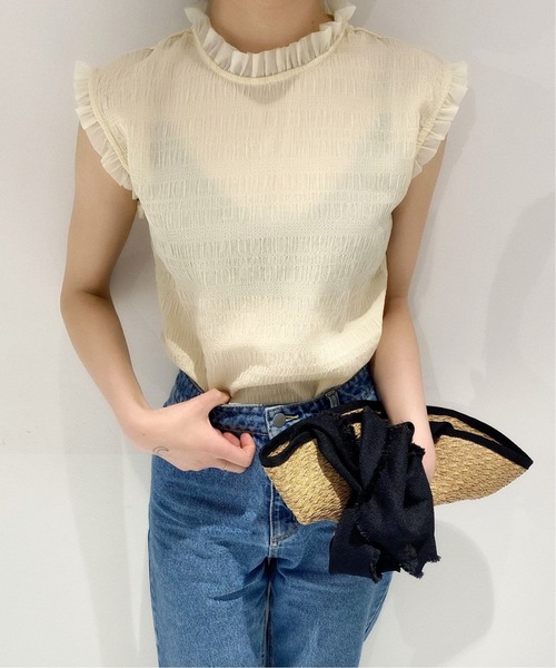 Charles Chaton(シャルルシャトン)の「チビフリルブラウス(シャツ/ブラウス・レディース・ブラック/イエロー・FREE)」の1枚目の写真