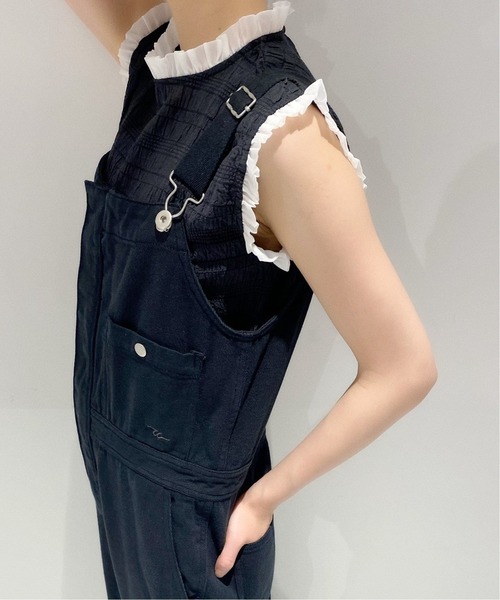 Charles Chaton(シャルルシャトン)の「チビフリルブラウス(シャツ/ブラウス・レディース・ブラック/イエロー・FREE)」の2枚目の写真