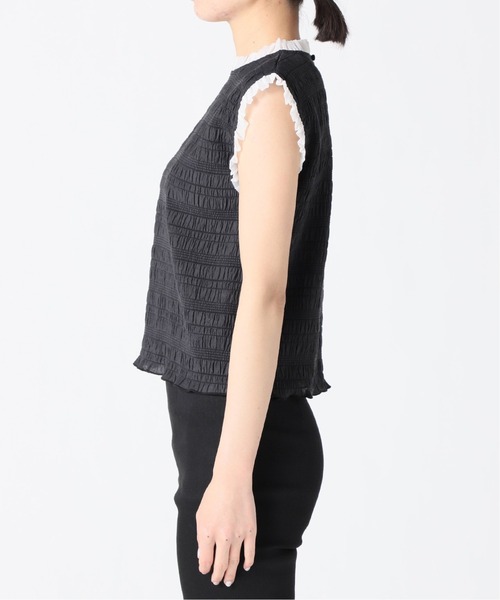 Charles Chaton(シャルルシャトン)の「チビフリルブラウス(シャツ/ブラウス・レディース・ブラック/イエロー・FREE)」の3枚目の写真