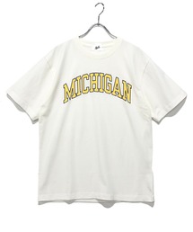 RDS 16/-天竺 30/2(杢グレー) 天竺 カレッジフォント 半袖 プリント Tシャツ