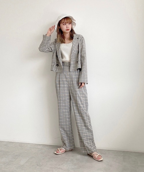 FREE'S MART(フリーズマート)の「【Sシリーズ対応】◆チェックベルト付きワイドパンツ(その他パンツ・レディース・ブラウン系その他/グレー系その他/ベージュ系その他・MEDIUM/SMALL)」の9枚目の写真