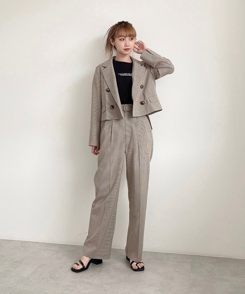 FREE'S MART(フリーズマート)の「【Sシリーズ対応】◆チェックベルト付きワイドパンツ(その他パンツ・レディース・ブラウン系その他/グレー系その他/ベージュ系その他・MEDIUM/SMALL)」の10枚目の写真