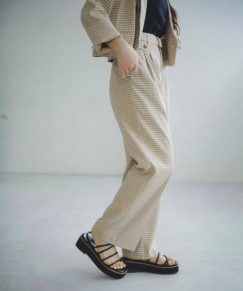 FREE'S MART(フリーズマート)の「【Sシリーズ対応】◆チェックベルト付きワイドパンツ(その他パンツ・レディース・ブラウン系その他/グレー系その他/ベージュ系その他・MEDIUM/SMALL)」の12枚目の写真