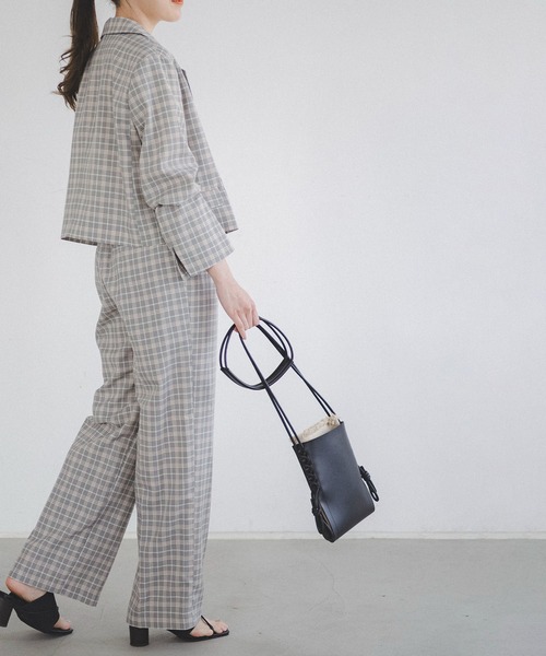 FREE'S MART(フリーズマート)の「【Sシリーズ対応】◆チェックベルト付きワイドパンツ(その他パンツ・レディース・ブラウン系その他/グレー系その他/ベージュ系その他・MEDIUM/SMALL)」の11枚目の写真