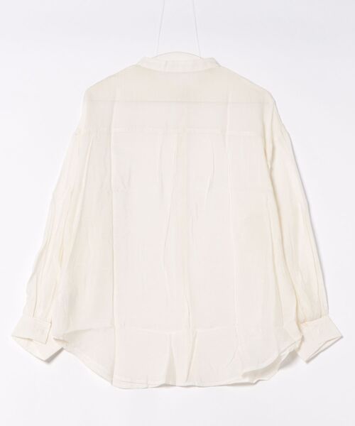 MODE ROBE(モードローブ)の「ノーカラーシアーシャツ(シャツ/ブラウス・レディース・ホワイト・FREE)」の21枚目の写真