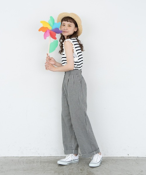 MERLOT(メルロー)の「ボーダーフリルニット(ニット/セーター・レディース・ホワイト/ネイビー/レッド・FREE)」の16枚目の写真