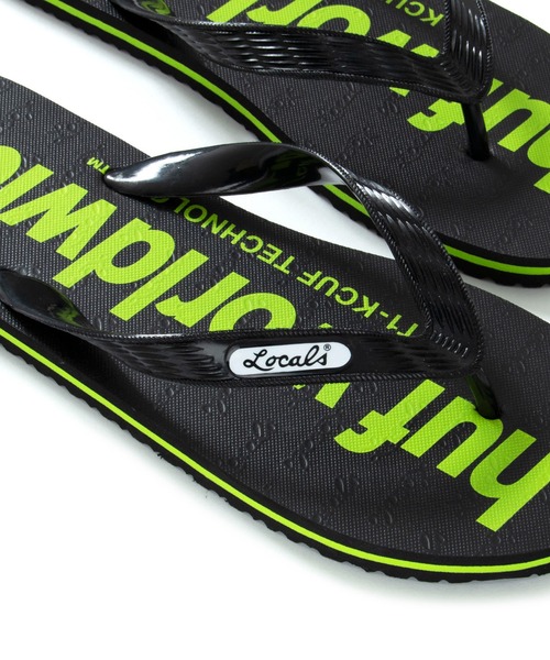 HUF（ハフ）の「HUF PEAK SANDAL for LOCALS　HUF ハフ サンダル ビーチサンダル（サンダル・メンズ・ブラック・SMALL/MEDIUM/LARGE）」の3枚目の写真