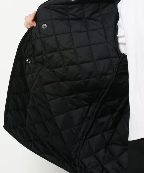Barbour（バブアー）の「【 BARBOUR / バブアー 】 QUILTED NO COLLAR COAT NYLON / キルト ノーカラーコート ナイロン（ノーカラーコート・レディース・ブラック/オリーブ・10）」の5枚目の写真