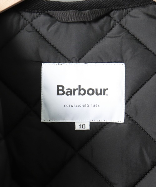 Barbour（バブアー）の「【 BARBOUR / バブアー 】 QUILTED NO COLLAR COAT NYLON / キルト ノーカラーコート ナイロン（ノーカラーコート・レディース・ブラック/オリーブ・10）」の8枚目の写真