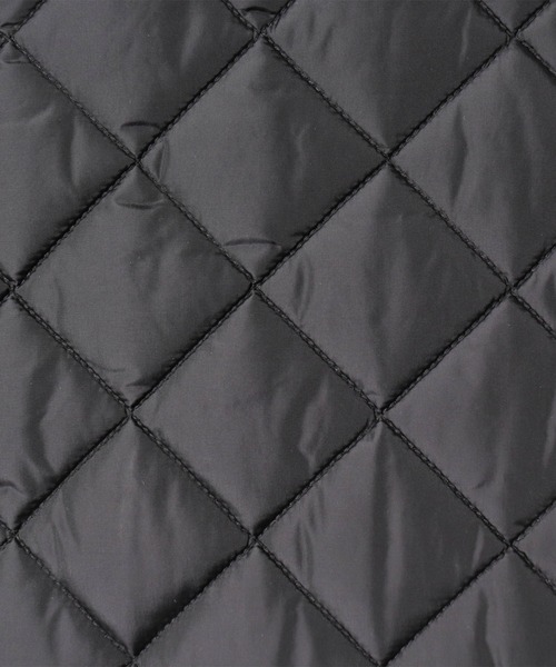 Barbour（バブアー）の「【 BARBOUR / バブアー 】 QUILTED NO COLLAR COAT NYLON / キルト ノーカラーコート ナイロン（ノーカラーコート・レディース・ブラック/オリーブ・10）」の7枚目の写真