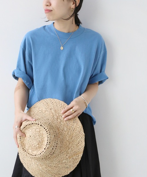 LOS ANGELES APPAREL(ロサンゼルスアパレル)の「【LA APPAREL 】ショートTEE◆(Tシャツ/カットソー・レディース・ライトグレー/ブルー/ホワイト/ブラック・FREE)」の4枚目の写真