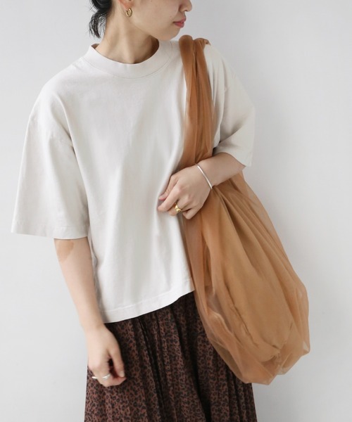 LOS ANGELES APPAREL(ロサンゼルスアパレル)の「【LA APPAREL 】ショートTEE◆(Tシャツ/カットソー・レディース・ライトグレー/ブルー/ホワイト/ブラック・FREE)」の3枚目の写真