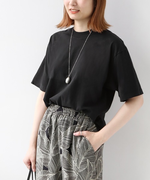 LOS ANGELES APPAREL(ロサンゼルスアパレル)の「【LA APPAREL 】ショートTEE◆(Tシャツ/カットソー・レディース・ライトグレー/ブルー/ホワイト/ブラック・FREE)」の2枚目の写真