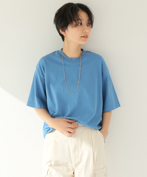 LOS ANGELES APPAREL(ロサンゼルスアパレル)の「【LA APPAREL 】ショートTEE◆(Tシャツ/カットソー・レディース・ライトグレー/ブルー/ホワイト/ブラック・FREE)」の15枚目の写真