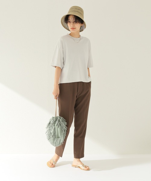 LOS ANGELES APPAREL(ロサンゼルスアパレル)の「【LA APPAREL 】ショートTEE◆(Tシャツ/カットソー・レディース・ライトグレー/ブルー/ホワイト/ブラック・FREE)」の14枚目の写真