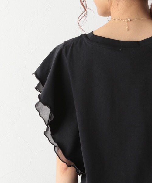 GLOBAL WORK（グローバルワーク）の「リラックス美人袖フレア/955513（Tシャツ/カットソー・レディース・アッシュグレー/ブラック/その他/モカ・MEDIUM/LARGE）」の19枚目の写真