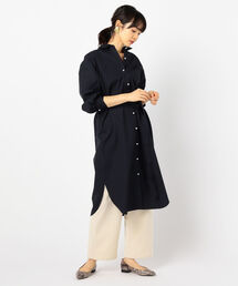 ブランド古着 Nolley S ノーリーズ レディース のシャツワンピース ブルー ネイビー 青色系 コットン 古着通販 Zozoused