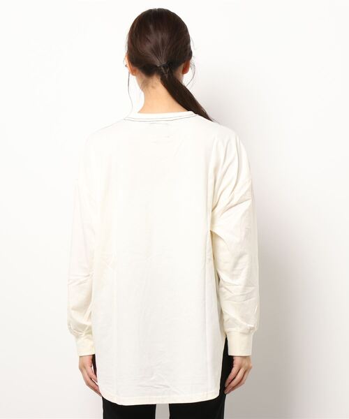 KRIFF MAYER Lady's Collection(クリフメイヤーレディースコレクション)の「抗菌アメカジビッグロンT(Tシャツ/カットソー・レディース・グレー/オフホワイト/ホワイト系その他/カラフル/チャコール/その他5・MEDIUM/LARGE)」の8枚目の写真