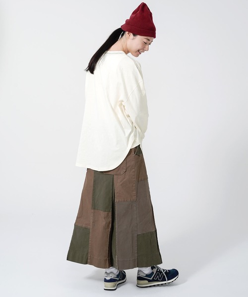 KRIFF MAYER Lady's Collection(クリフメイヤーレディースコレクション)の「抗菌アメカジビッグロンT(Tシャツ/カットソー・レディース・グレー/オフホワイト/ホワイト系その他/カラフル/チャコール/その他5・MEDIUM/LARGE)」の15枚目の写真
