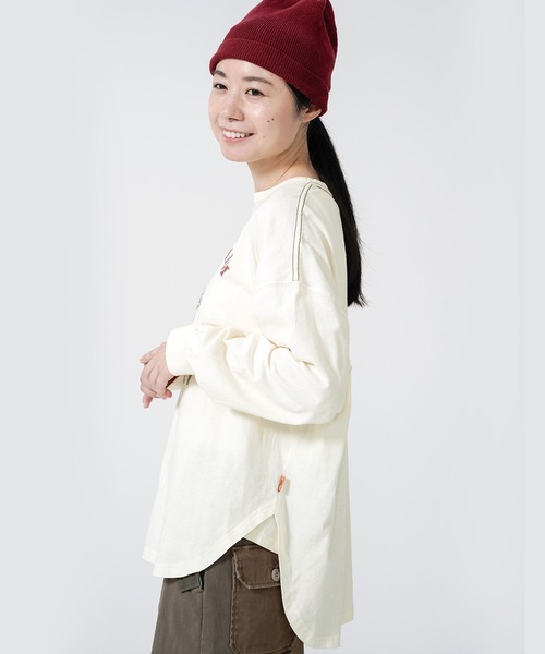 KRIFF MAYER Lady's Collection(クリフメイヤーレディースコレクション)の「抗菌アメカジビッグロンT(Tシャツ/カットソー・レディース・グレー/オフホワイト/ホワイト系その他/カラフル/チャコール/その他5・MEDIUM/LARGE)」の16枚目の写真