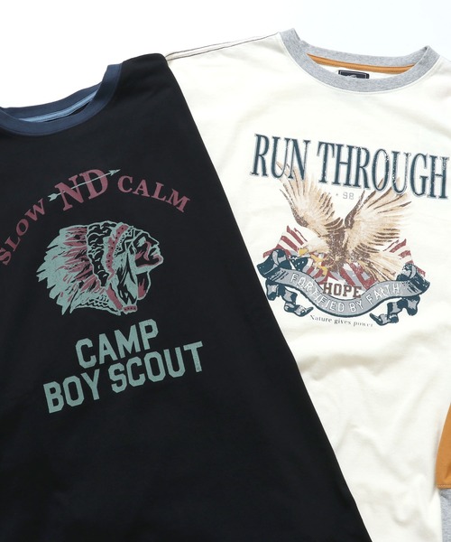 KRIFF MAYER Lady's Collection(クリフメイヤーレディースコレクション)の「抗菌アメカジビッグロンT(Tシャツ/カットソー・レディース・グレー/オフホワイト/ホワイト系その他/カラフル/チャコール/その他5・MEDIUM/LARGE)」の18枚目の写真