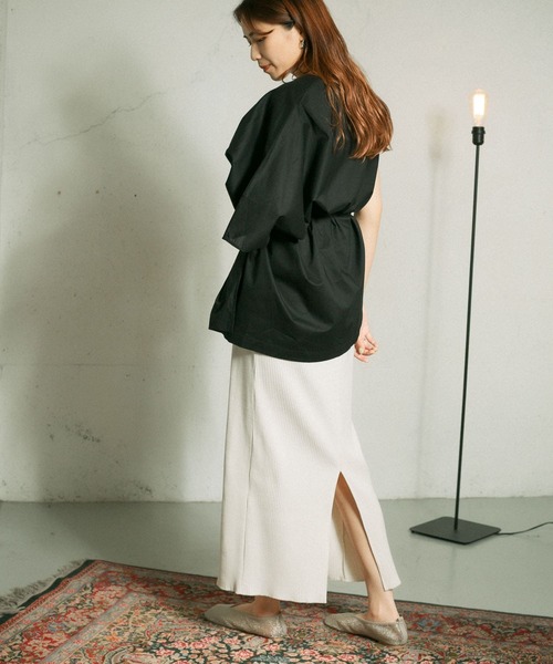 KBF（ケイビーエフ）の「リブタイトスカート（スカート・レディース・ブラック/グリーン/アイボリー・ONE）」の10枚目の写真