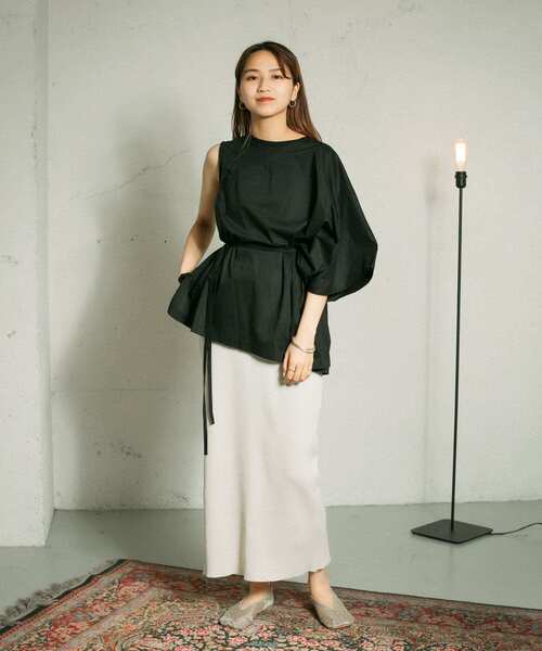 KBF（ケイビーエフ）の「リブタイトスカート（スカート・レディース・ブラック/グリーン/アイボリー・ONE）」の11枚目の写真