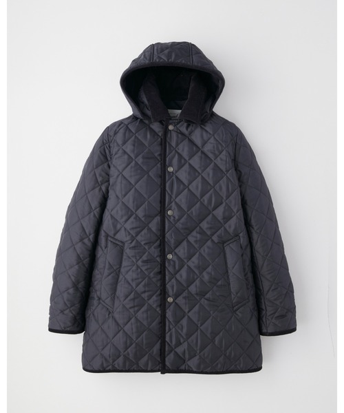 Traditional Weatherwear(トラディショナルウェザーウェア)の「DERBY HOOD QUILTED WITH DOT BUTTON(その他アウター・メンズ・ネイビー/ブラック×ブラック・40/38)」の15枚目の写真