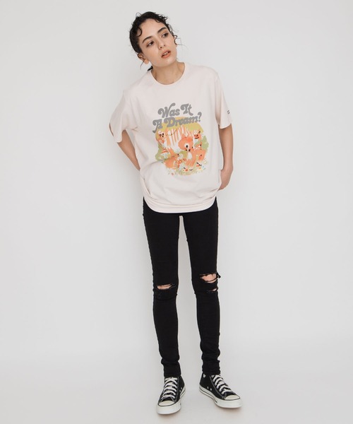 Levi's（リーバイス）の「GRAPHIC JET TEE WAS IT A DREAM? ALMOST MAUVE（Tシャツ/カットソー・レディース・マルチ・M/XS/L/S）」の8枚目の写真