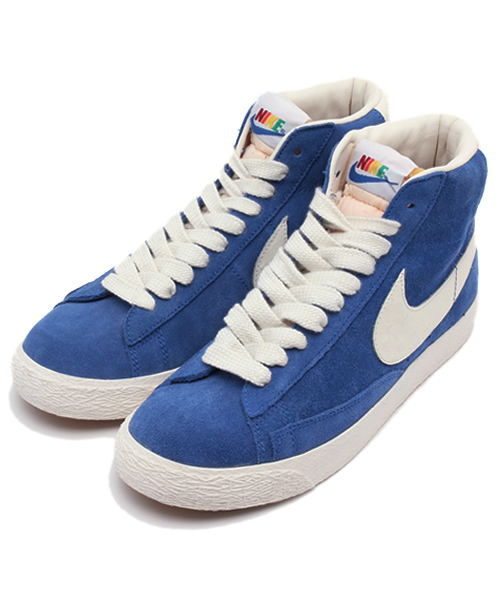 NIKE（ナイキ）の「NIKE BLAZER MID PRM VNTG QS（スニーカー・レディース・イエロー/オレンジ/グリーン/ブルー・23cm/23.5cm/24.5cm/24cm/25cm）」の3枚目の写真