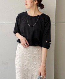 CAPRICIEUX LE'MAGE | カットアウトスリーブTシャツ(Tシャツ/カットソー)