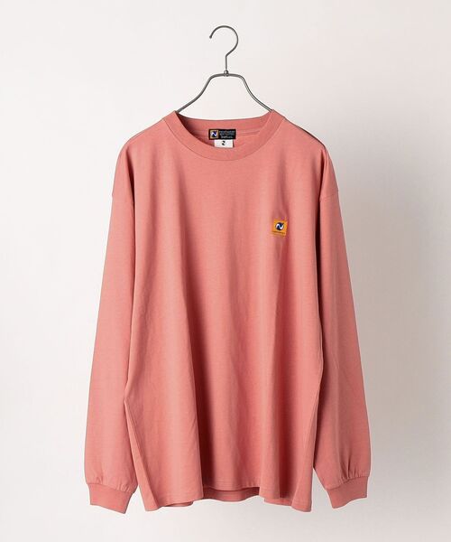 newhattan（ニューハッタン）の「【SHIPS any別注】newhattan: ドロップショルダー オーバーサイズ ロングスリーブ Tシャツ◇（Tシャツ/カットソー・メンズ・ホワイト/ブラック/ベージュ/ネイビー/ピンク/ブルー・MEDIUM/LARGE/X-LARGE）」の8枚目の写真